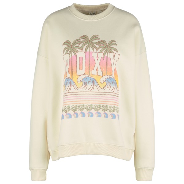 Roxy - Women's Line Up Oversized Crew L/S - Pullover Gr M weiß von Roxy