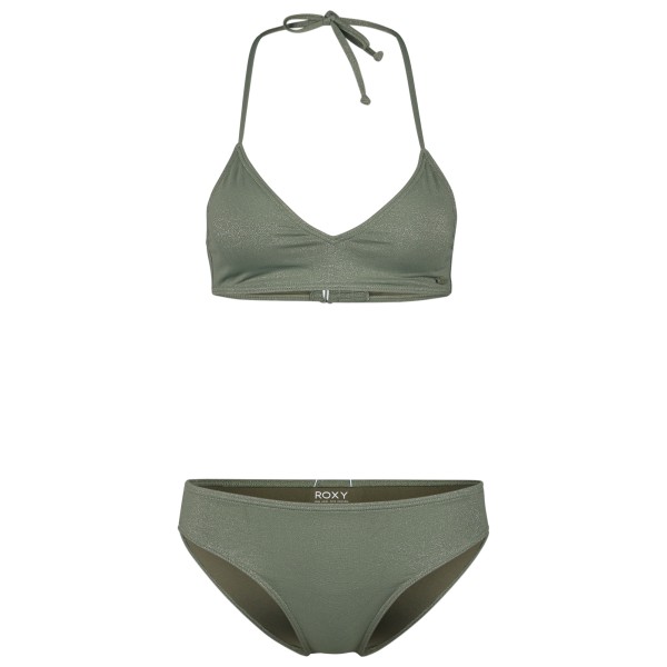 Roxy - Women's Shiny Wave Fixed Tri Set - Bikini Gr S;XL;XS;XXL grün von Roxy