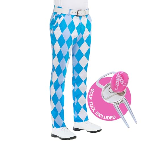ROYAL & AWESOME HERREN-GOLFHOSE, Mehrfarbig (Old Tom's Trews), W36/L30 von Royal & Awesome