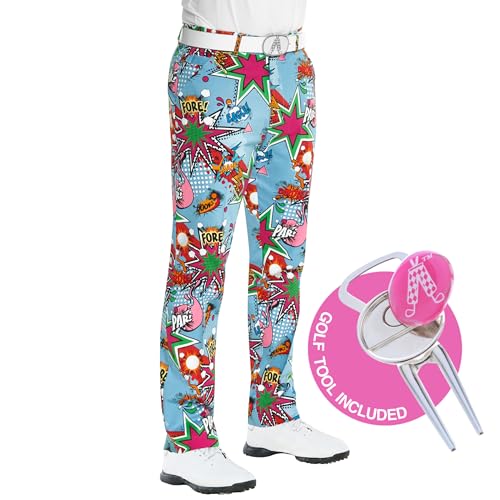 ROYAL & AWESOME HERREN-GOLFHOSE, Mehrfarbig (Partoon), W44/L34 von Royal & Awesome