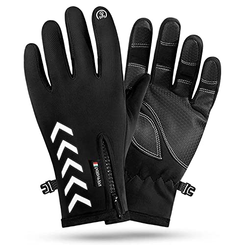 Rtinle Winter Warme Handschuhe,Touchscreen Handschuhe,Fahrradhandschuhe Touchscreen Winddicht Handschuhe,für Laufen, Fahren(L) von Rtinle