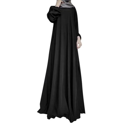 arabische Kleidung Damen, Abaya Damen Baumwolle Elegant Muslimische Kleidung Abaya-Set Große Größe Für Frauen Gebetskleidung Gebetskleid Islam Hijab-Kleid mit Kopftuch Frühling Burka Muslim Sommer von RuFengz