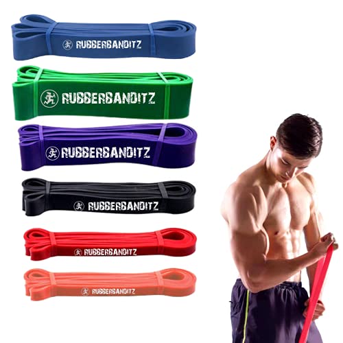 RubberBanditz Pull Up Assit Bands | Strapazierfähige Widerstandsbänder für Powerlifting, Mobilität und Stretching (9-68 kg) von RubberBanditz