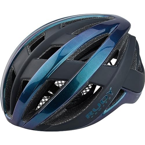 RUDY PROJECT Venger Road Iridescent Blue (Shiny) M 55-59/21,7" - 23,2" Free Pads + Bug Stop Included von Rudy Project