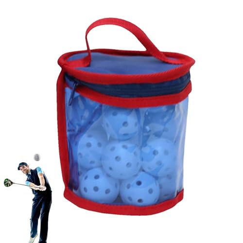 Ruilonghai Golfballtasche,Golfballtasche,Aufbewahrungstasche für Golfbälle mit Reißverschluss | Tischtennis-Aufbewahrungstasche für Tees und Golfbälle, tragbare Golfball-Aufbewahrungstasche, von Ruilonghai