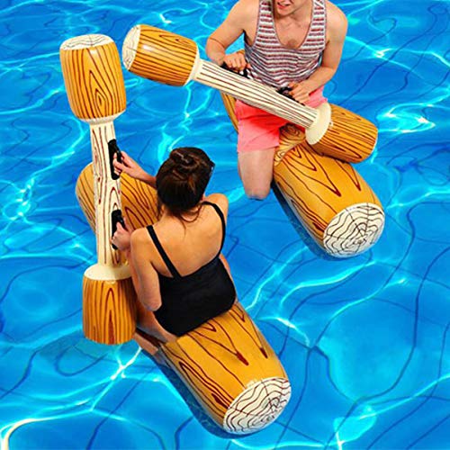 Ruiqas Aufblasbare Schwimmende Reihe Spielzeug Schwimmbad Party Meer Wassersportspiele Aufblasbare Schwimmer für Zwei Personen von Ruiqas
