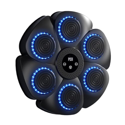 Ruiqas Music Boxing Machine,Bluetooth Musik-Boxmaschine mit Boxhandschuhen,LED Elektronische Music Boxing Machine mit 9 Modi 18 Geschwindigkeitsstufen für Erwachsene Home Office Gym von Ruiqas