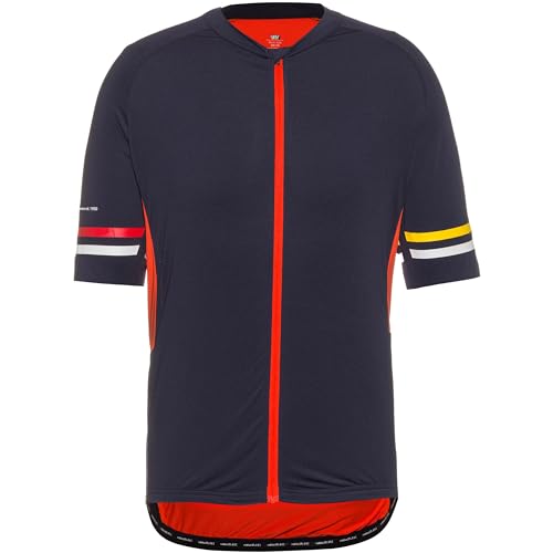 Rukka ROLAX - Herren Bike - Shirt/Fahrradshirt/Fahrradtrikot in blau - rot, Gr. L von Rukka