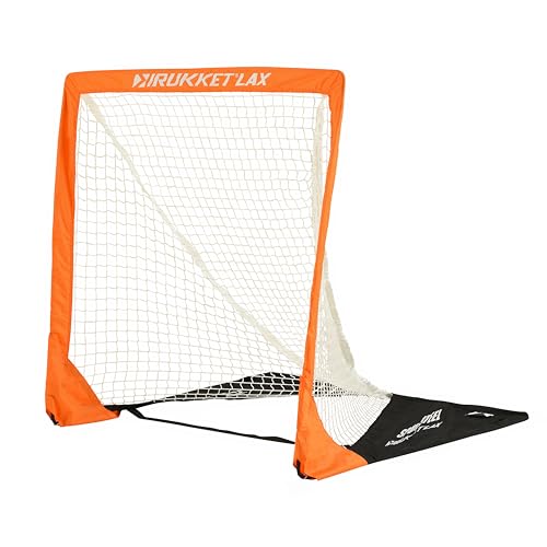 Rukket SPDR Stahl Tragbares Lacrosse-Tor, Pop Up Lax Net für Hinterhofschießen, zusammenklappbar, faltbar, Reiseziele von Rukket Sports