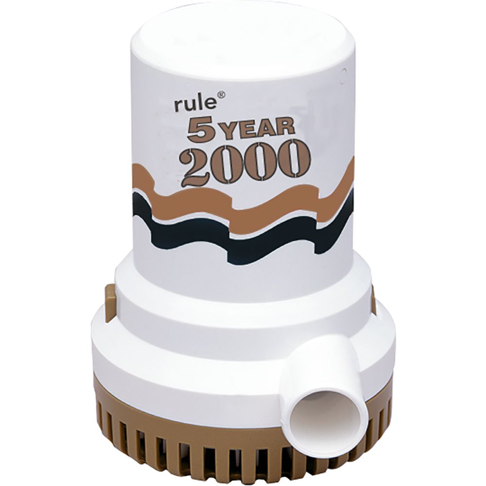 Rule Pumps Gold Sieres 2000gph 12v High Capacity Manual Pump Weiß von Rule Pumps