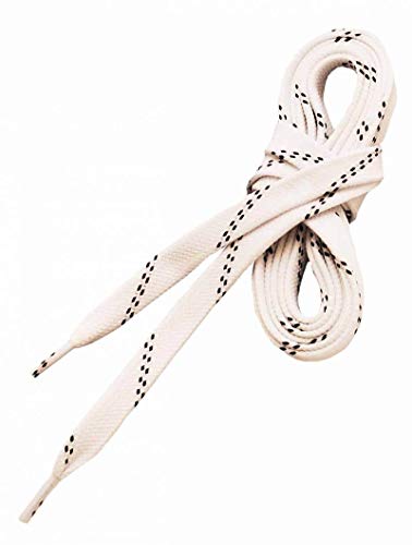 Rulyt Schnürsenkel für Eishockeyschlittschuhe, gewachst, Länge: 20 cm, Farbe: Weiß von Rulyt