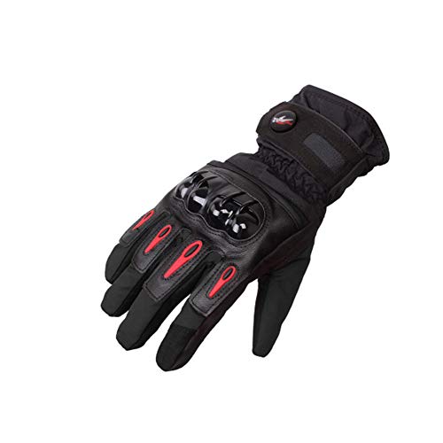 2KP CE Winter Motorradhandschuhe, Motorrad Handschuhe, Wasserdichte, Winddichte Motorradhandschuhe für Männer Frauen, Touchscreen Thermohandschuhe mit Harten Knöcheln für Motorradfahren,BMX,MTB von RunSnail