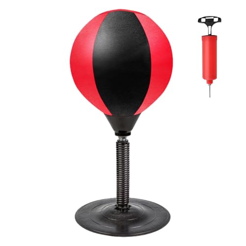 Boxsack für den Schreibtisch, Punchingball Tisch, Tischiboxsack, Boxbirne Schreibtisch, Büro Punching Ball, Anti Frust, H: 37cm von Rurunklee