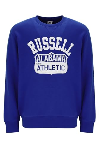 Russell Athletic A30132-B5-216 State-Crewneck Sweatshirt Sweatshirt Herren Sodalite Blue Größe L von Russell Athletic