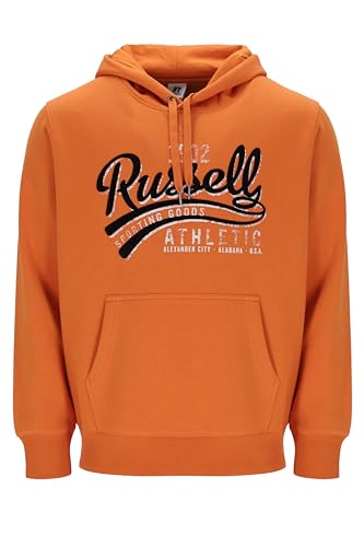 Russell Athletic A30212-HP1-365 Park-Pull Over Hoody Sweatshirt Herren Harvest Pumpkin Größe M von Russell Athletic