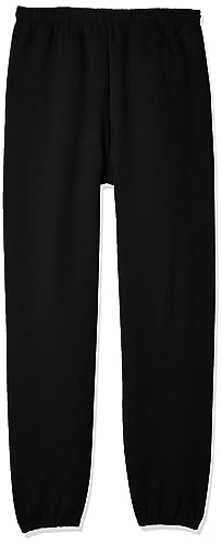 Russell Athletic Herren Dri-Power Sweatpants mit geschlossener Unterseite (ohne Taschen) Trainingshose, schwarz, Klein von Russell Athletic