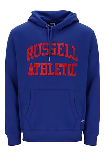 Russell Athletic E36032-B5-216 Iconic-Pull Over Hoody Sweatshirt Herren Sodalite Blue Größe L von Russell Athletic