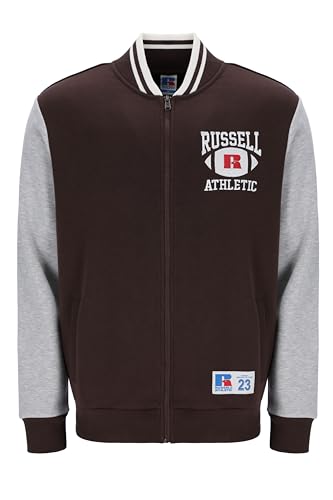 Russell Athletic E36352-SN-562 TY-FLEECE BOMBER JACKET Jacket Herren SEAL BROWN Größe M von Russell Athletic