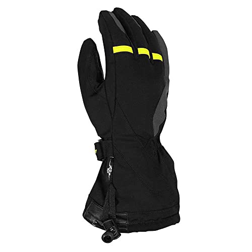 Rusty Stitches Gloves Kevin Black-Yellow Fluo-Grey (10-L) von Rusty Stitches