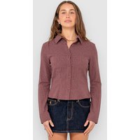 Rusty Dallas Fitted Button Up Hemd rhubarb von Rusty