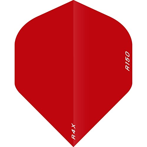 Ruthless R4X | Solid Dart-Flights | 150 Mikron Standard Nr. 2 | Rot 5 Stück von Ruthless