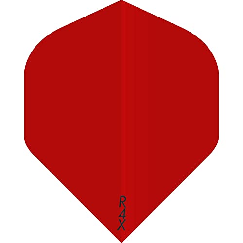 Ruthless RX Transparente R4X Dart-Flights, extra stark, 100 Mikron, Standard Nr. 2, rot, 3 Sets mit je 3 Flights (3XF3487) von Ruthless