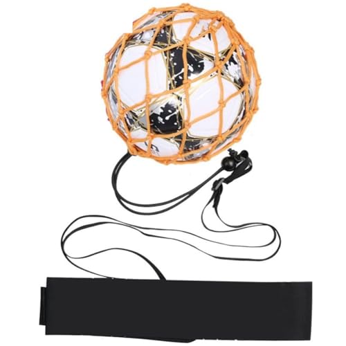 Ruuizksa Gelbe Tragbare Balltasche, Fußball-Ballnetztasche, Verschlüsselung + Gürtel von Ruuizksa