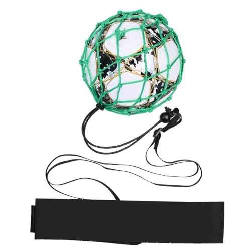 Ruuizksa Grüne Tragbare Balltasche, Fußball-Ballnetztasche, Bold Encryption + Gürtel von Ruuizksa
