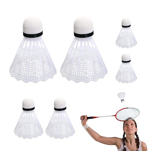 Ruwshuuk Badminton-Vogel | Badminton-Shuttles | Stabile und langlebige Feder-Shuttles, Badminton-Zubehör für Schlagübungen, Badminton-Vogel für Badminton-Liebhaber, Frauen von Ruwshuuk