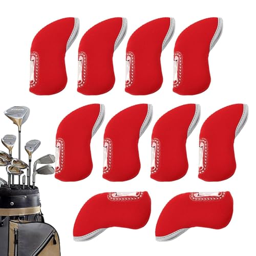 Ruwshuuk Golfschlägerhauben – Transparente Golfschlägerhauben, Golf-Eisen-Abdeckungen, passend für die meisten Standard-Eisen von Ruwshuuk
