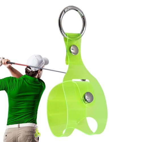 Ruwshuuk Golftasche, Golfballtasche | Schlüsselanhänger Golf-Tee-Beutel | Schlüsselanhänger-Gürtelclip, transparente Tragetasche, Golf-Zubehörtasche, Golfballhalter, Golf-Zubehör von Ruwshuuk
