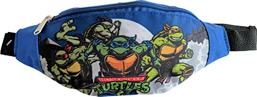 Teenage Mutant Ninja Turtles Little Boy Gürteltasche – Kinder Handytasche Hüfttasche, Blue-black, Small von Ruz
