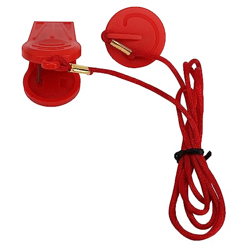2-teiliges Laufband-Sicherheitsschlüssel-Set Mit Kreisförmigem Einsatz – Not-Aus-Magnet Für Laufband – Universelle Passform – Rot von RvSky