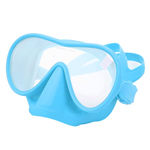 Taucherbrille Mit Antibeschlag-Technologie, Gehärtetem Glas Und Silikonband Für Klare Panoramasicht – Ideale Schnorchel- Und Tauchmaske(Blau) von RvSky