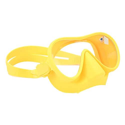 Taucherbrille Mit Antibeschlag-Technologie, Gehärtetem Glas Und Silikonband Für Klare Panoramasicht – Ideale Schnorchel- Und Tauchmaske(gelbe Farbe) von RvSky