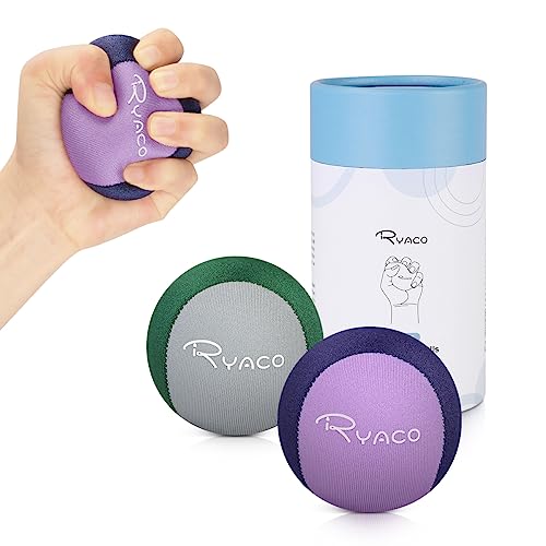 Ryaco Gel Stressball für Erwachsene - Antistressball Mit verschiedenen Stärken und Größen - Anti Stress Bälle für Konzentration - Motivierendes Knetball Spielzeug - Wutball von Ryaco