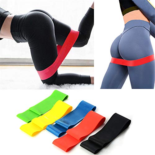 Fitnessband Gummi Set Fitness Band Yoga Bands Widerstandsbandset Stretchbänder Pilates Bands Widerstand Trainingsgeräte für zu Hause Fitness-Bands 5pcs,600mm von Rysmliuhan Shop