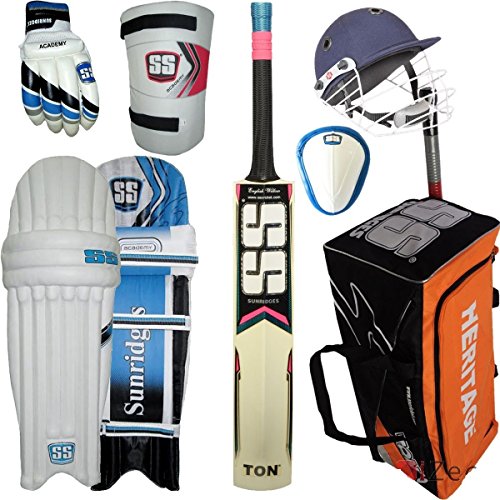 S+S SS Wirtschaft komplett Cricket-Kit Herren Größe mit English Willow Bat von S+S
