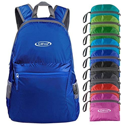 G4Free 20L Faltbarer Rucksack Ultraleichter Wanderrucksack Daypack für Männer Frauen und Kinder für Outdoor Wandern Reisen von G4Free