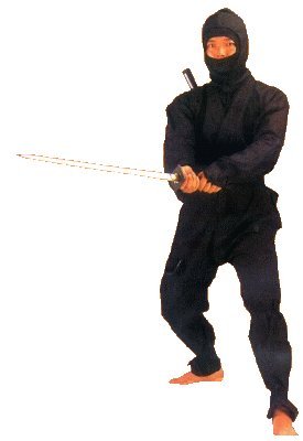 S.B.J - Sportland Ninja Anzug schwarz, Gr. 160 cm von S.B.J - Sportland.de