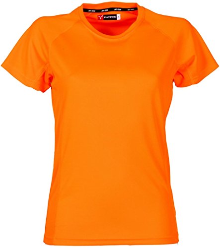 S.B.J - Sportland Damen Funktionsshirt/Laufshirt/Sportshirt Performance T-Shirt Neonorange, Gr. L von S.B.J - Sportland