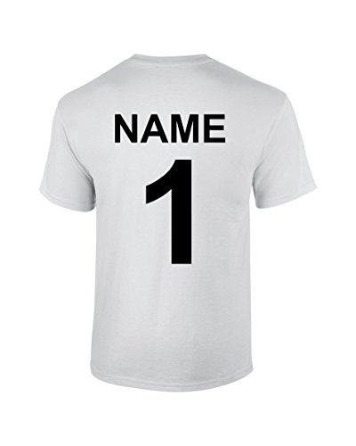 S.B.J - Sportland Damen Funktionsshirt/Laufshirt/Sportshirt Performance T-Shirt mit Rückennummer und Name für Damen, Gr. M von S.B.J - Sportland