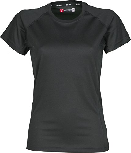 S.B.J - Sportland Damen Funktionsshirt/Laufshirt/Sportshirt Performance T-Shirt schwarz, Gr. M von S.B.J - Sportland