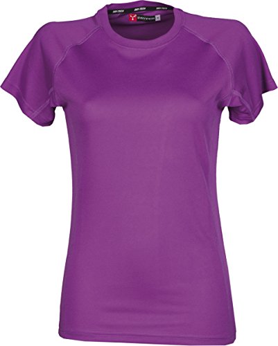 S.B.J - Sportland Damen Funktionsshirt/Laufshirt/Sportshirt Performance T-Shirt violett, Gr. XL von S.B.J - Sportland