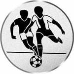 S.B.J - Sportland Pokal/Medaille Emblem, Motiv Fussball Herren, Durchmesser 50 mm, Silber von S.B.J - Sportland