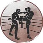 S.B.J - Sportland Pokal/Medaille Emblem, Motiv Kickboxen, Durchmesser 50 mm, Bronze von S.B.J - Sportland