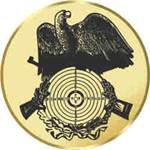S.B.J - Sportland Pokal/Medaille Emblem, Motiv Schießen, Durchmesser 50 mm, Gold von S.B.J - Sportland