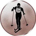 S.B.J - Sportland Pokal/Medaille Emblem, Motiv Skilanglauf, Durchmesser 50 mm, Bronze von S.B.J - Sportland