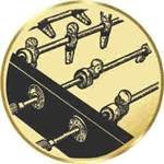 S.B.J - Sportland Pokal/Medaille Emblem, Motiv Tischfußball, Durchmesser 50 mm, Gold von S.B.J - Sportland