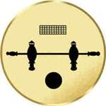 S.B.J - Sportland Pokal/Medaille Emblem, Motiv Tischfußball, Durchmesser 50 mm, Gold von S.B.J - Sportland
